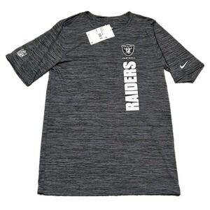 NEW NIKE NFL Las Vegas Raiders Football T Shirt Youth M Medium - Dri Fit NWT